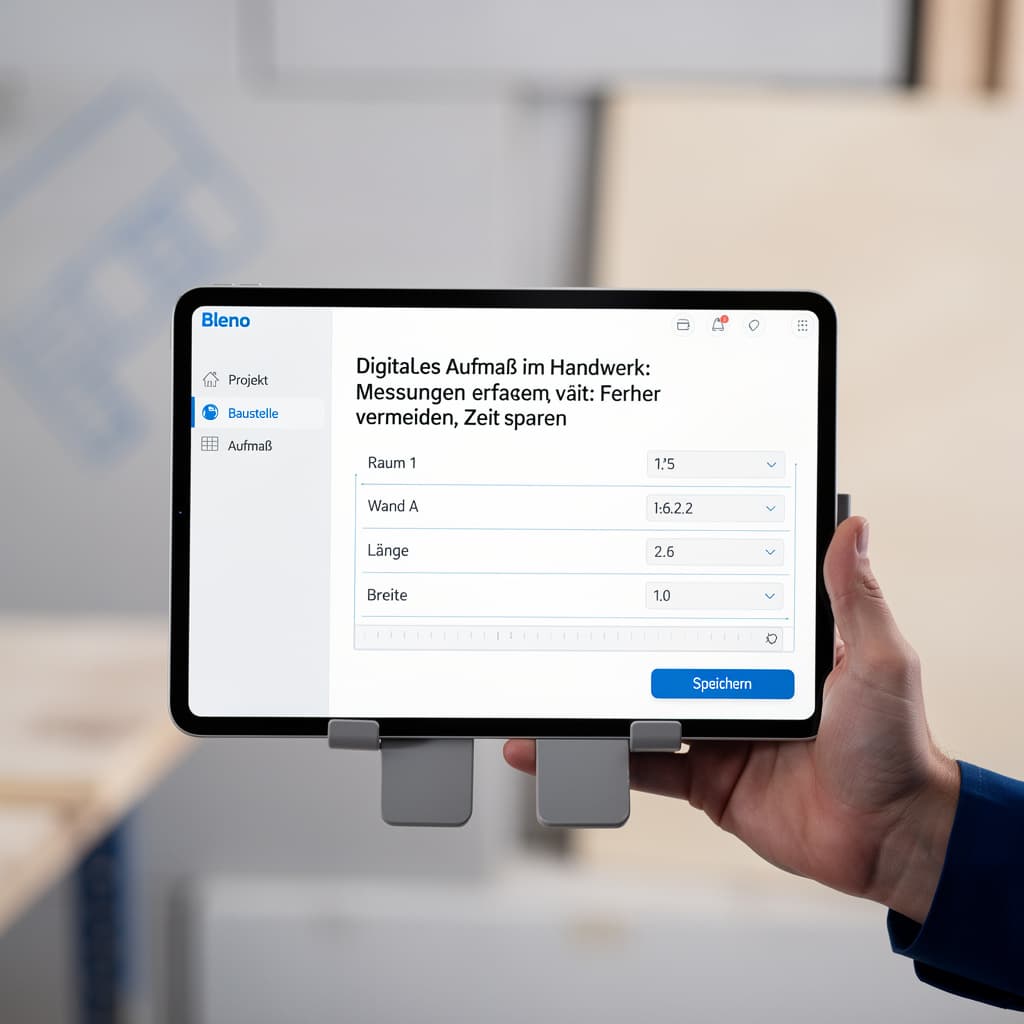 Titelbild: Digitales Aufmaß im Handwerk: Messungen erfassen, Fehler vermeiden, Zeit sparen