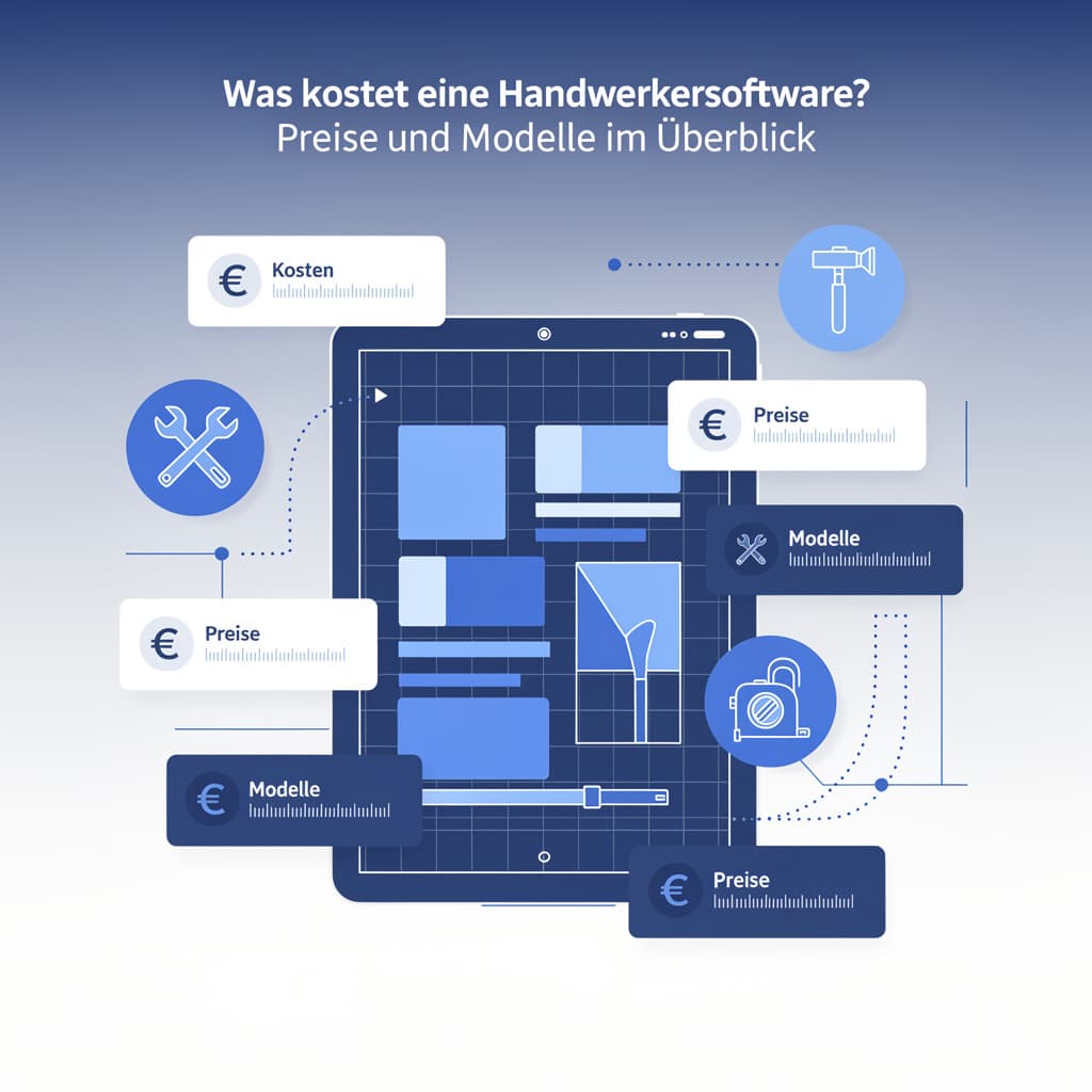 Titelbild: Was kostet eine Handwerkersoftware? Preise und Modelle im Überblick