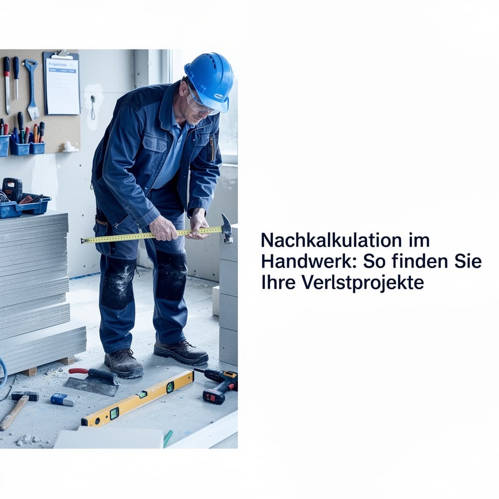Titelbild: Nachkalkulation im Handwerk: So finden Sie Ihre Verlustprojekte