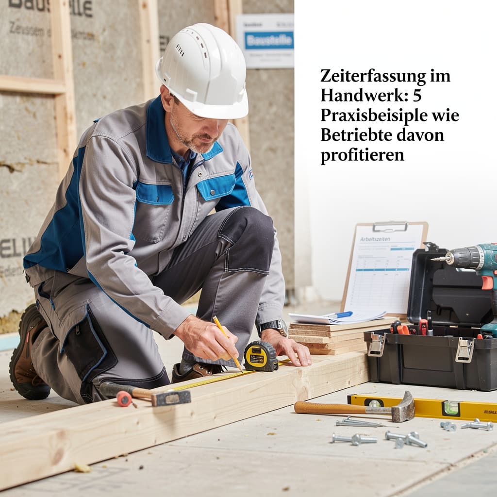 Titelbild: Zeiterfassung im Handwerk: 5 Praxisbeispiele wie Betriebe davon profitieren