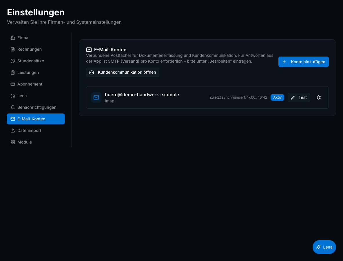 E-Mail-Integration in Bleno: Gmail & Outlook verbinden
