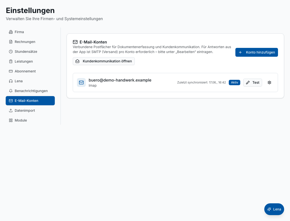 E-Mail-Integration in Bleno: Gmail & Outlook verbinden