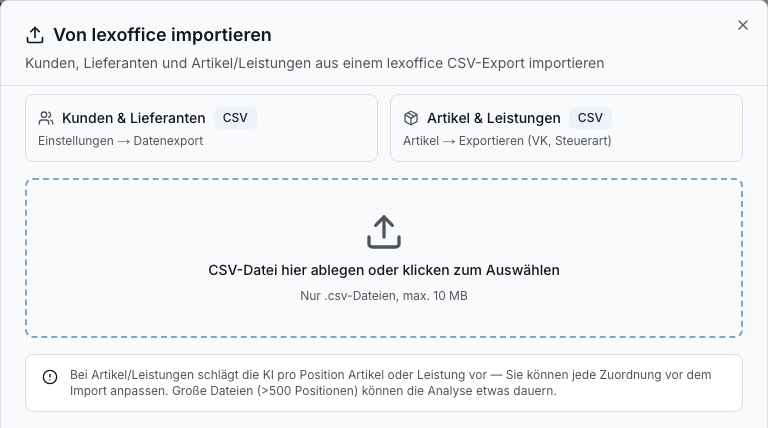 Umstieg & Einrichtung in Bleno: Ihre Daten kommen mit